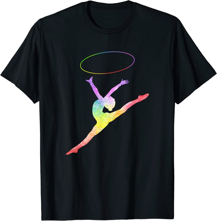 Rhythmische Sportgymnastik Sport Reifen Turnen Gymnastik RSG T-Shirt