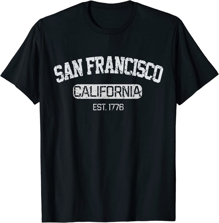 Vintage San Francisco California EST 1776 Souvenir Gift T-Shirt