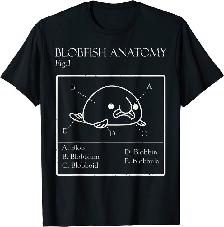 Blobby the Blobfish - Official (Blobatomy) T-Shirt