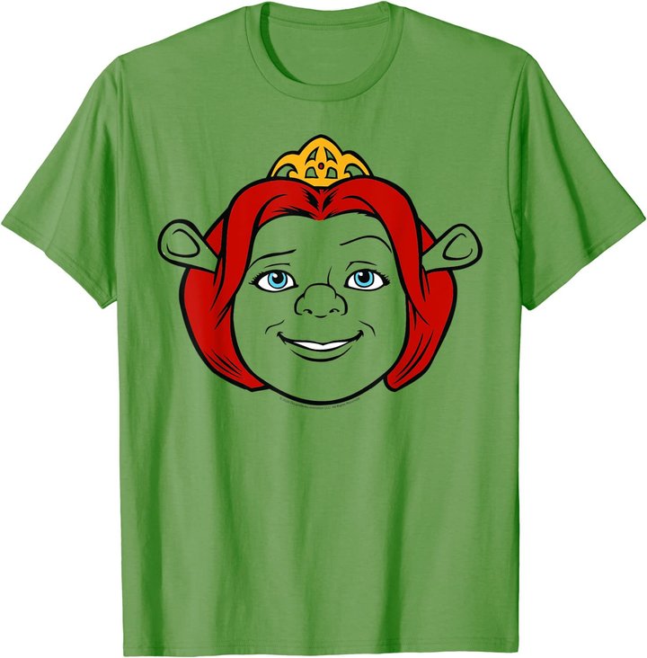 Shrek Fiona Big Face Outline T-Shirt