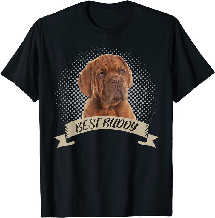 Dogue de Bordeaux Bester Freund Hundeportrait T-Shirt