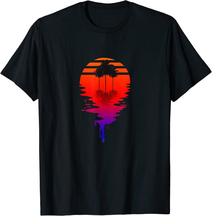 Synthwave Retro Nostalgie Sonne 90er Vaporwave Outrun T-Shirt