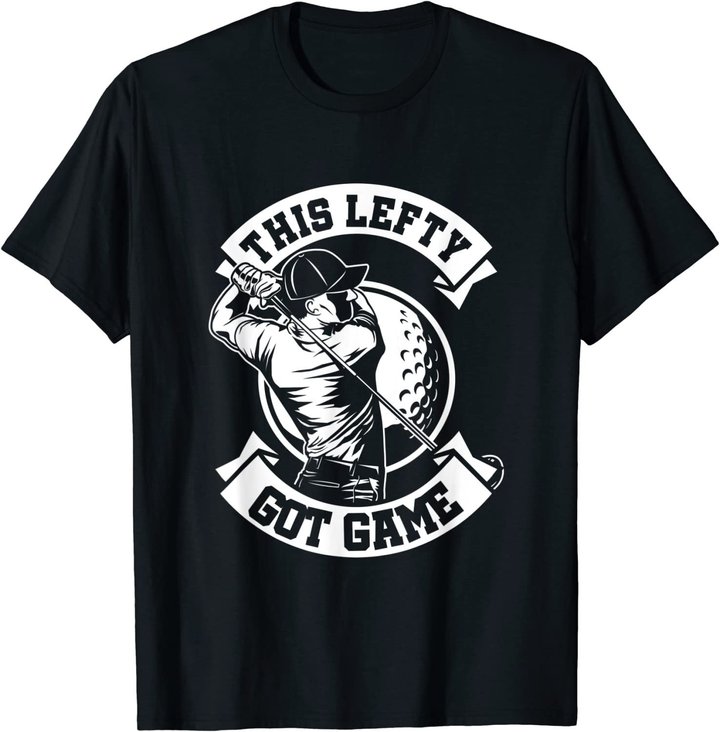 Herren Linkshänder Spieler Golf Spieler Lefty Golfspieler Geschenk T-Shirt