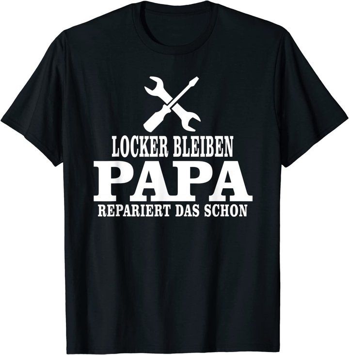 Herren Vatertag Sprüche Bester Dad, Vater Geschenk, Papas Reperatur T-Shirt