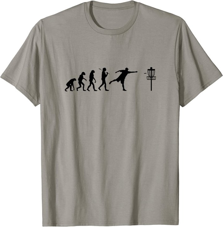 Disc Golf T-Shirt Evolution Discgolf Shirt Disc Golfer Shirt