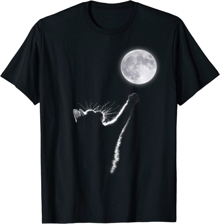 Katzen Liebhaber, Katze und Mond Katzen Mutter Geschenke T-Shirt