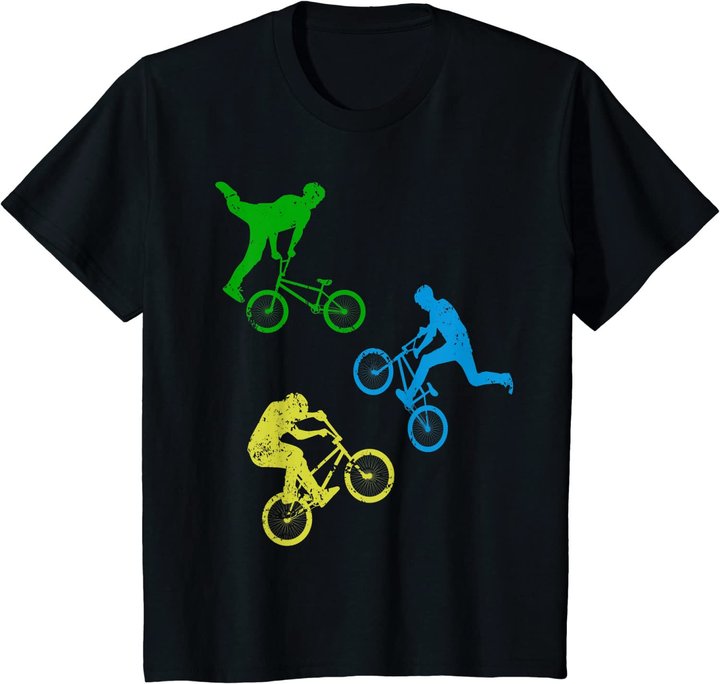 Kinder BMX Bike Fahrrad Jungen Downhill Stunts Dirt Biking BMX T-Shirt