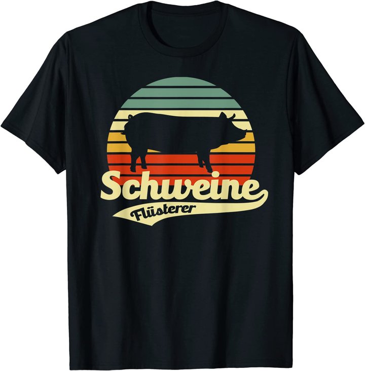 Bauernhof Tiere Landwirt mit Schweinen Schweine Flüsterer T-Shirt