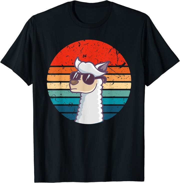 Lustiges Alpaka, Lama T-Shirt Geschenke: Vintage, Retro Tier T-Shirt