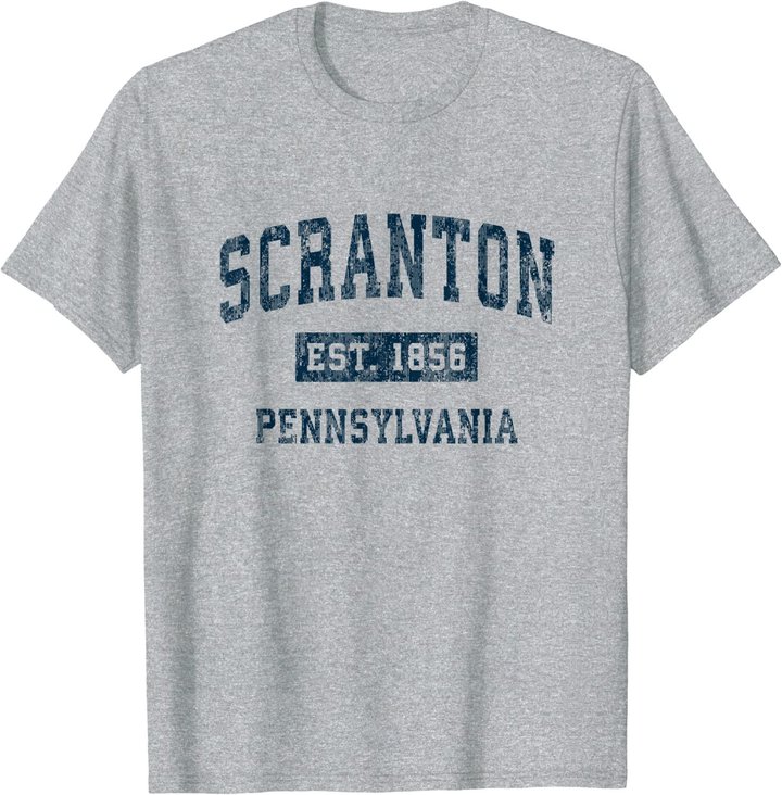 Scranton Pennsylvania PA Vintage-Sport-Design, Marineblau T-Shirt