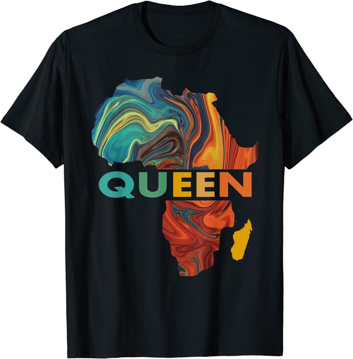 African Queen Women Clothing Art T-Shirt
