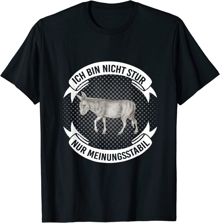 Bauernhof Tiere Geschenk für Sturkopf Esel T-Shirt