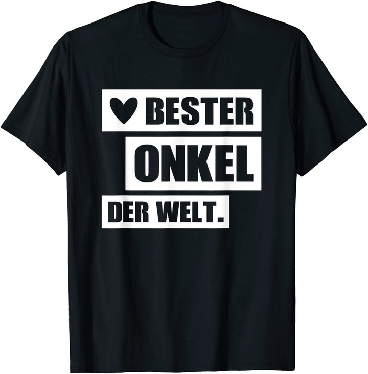 Herren Bester Onkel der Welt [white] Geschenk für den besten Onkel T-Shirt
