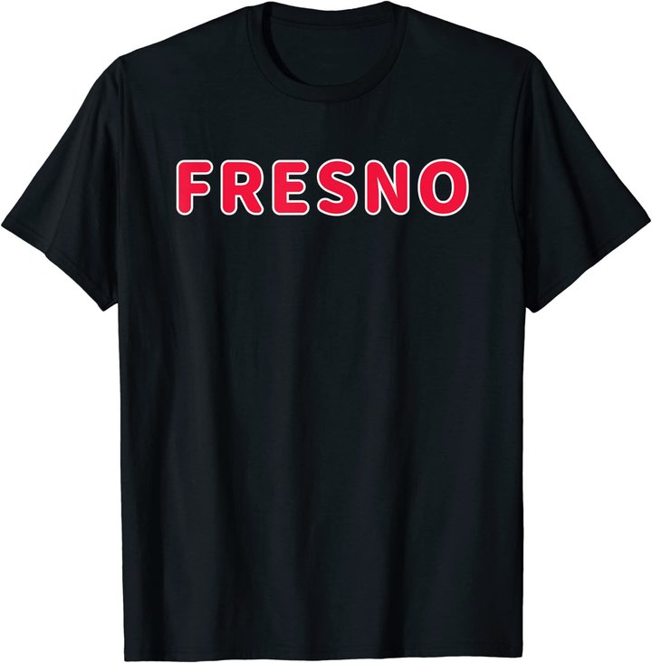 Cooler Fresno City California Home State Druck T-Shirt
