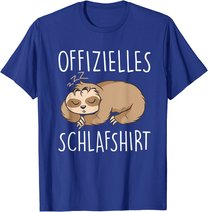 Süßes Schlafendes Faultier | Schalfanzug Bettzeug Schlaf T-Shirt