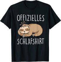Süßes Schlafendes Faultier | Schalfanzug Bettzeug Schlaf T-Shirt