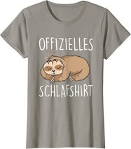 Süßes Schlafendes Faultier | Schalfanzug Bettzeug Schlaf T-Shirt
