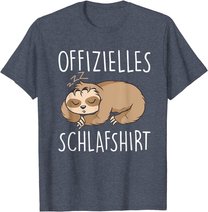 Süßes Schlafendes Faultier | Schalfanzug Bettzeug Schlaf T-Shirt