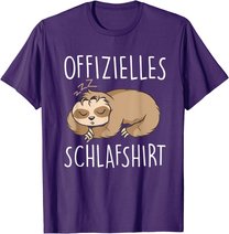 Süßes Schlafendes Faultier | Schalfanzug Bettzeug Schlaf T-Shirt