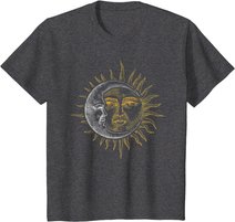 Vintage Astronomie Sterne Sonne Mond Planeten Astronaut T-Shirt