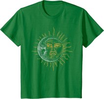 Vintage Astronomie Sterne Sonne Mond Planeten Astronaut T-Shirt