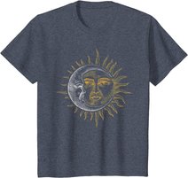 Vintage Astronomie Sterne Sonne Mond Planeten Astronaut T-Shirt