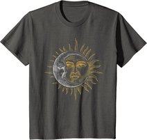 Vintage Astronomie Sterne Sonne Mond Planeten Astronaut T-Shirt