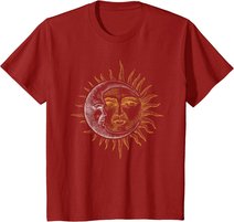 Vintage Astronomie Sterne Sonne Mond Planeten Astronaut T-Shirt