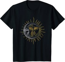 Vintage Astronomie Sterne Sonne Mond Planeten Astronaut T-Shirt