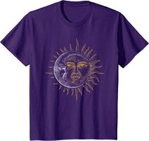 Vintage Astronomie Sterne Sonne Mond Planeten Astronaut T-Shirt