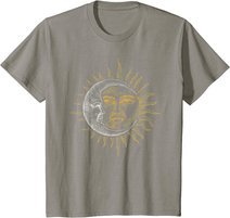 Vintage Astronomie Sterne Sonne Mond Planeten Astronaut T-Shirt