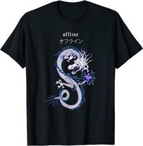 Dragon Streetwear E-Girl aesthetic edgy Vaporwave E-Boy 90s T-Shirt