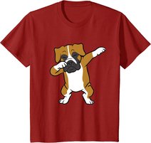 Dabbing Box Hund Kinder Boxer Hunde T-Shirt