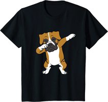 Dabbing Box Hund Kinder Boxer Hunde T-Shirt