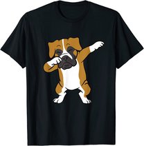Dabbing Box Hund Kinder Boxer Hunde T-Shirt