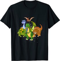 Arten von Dinosauriern Reptilien Dino Kinder Tyrannosaurus T-Shirt