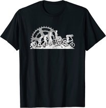Evolution Downhill Mountain Bike MTB Mountain Biking T-Shirt