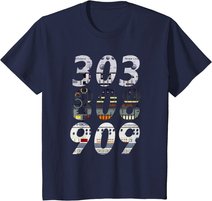 DJ Controller 303 808 909 Techno Rave Musik Synthesizer T-Shirt