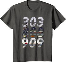 DJ Controller 303 808 909 Techno Rave Musik Synthesizer T-Shirt