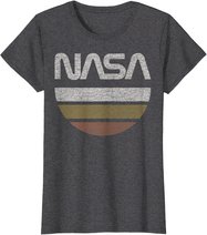 NASA Half Moon Striped Poster T-Shirt