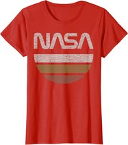 NASA Half Moon Striped Poster T-Shirt