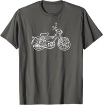 Motorroller Mofa Moped Puch Maxi Roller Geschenk T-Shirt