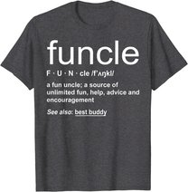 Herren Funny Funcle Word Definition Uncle Gift T-Shirt