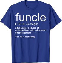 Herren Funny Funcle Word Definition Uncle Gift T-Shirt