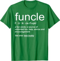 Herren Funny Funcle Word Definition Uncle Gift T-Shirt