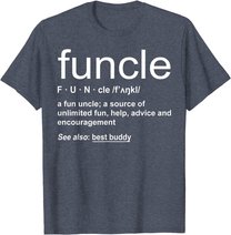 Herren Funny Funcle Word Definition Uncle Gift T-Shirt