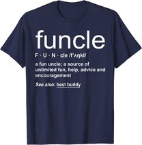 Herren Funny Funcle Word Definition Uncle Gift T-Shirt