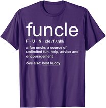 Herren Funny Funcle Word Definition Uncle Gift T-Shirt