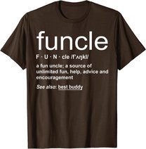 Herren Funny Funcle Word Definition Uncle Gift T-Shirt