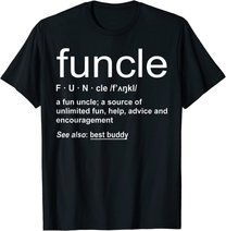 Herren Funny Funcle Word Definition Uncle Gift T-Shirt